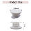 10 Pcs Plastic Closet Rod End Caps - Adjustable Bendable, Pole & Cover 3