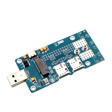 M.2-auf-USB-3.0-Adapter mit Dual-NANO-SIM-Kartensteckplatz, unterstützt 3G/4G/5G/LTE-Modul 3042/3052 für Desktop-PC