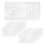 9Pack Shower Adhesive Hooks Replacement, Strong Sticker Hooks,Shower Basket Bathroom Shelf 6x14cm 1