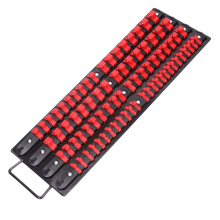 Draagbare 80-delige stopcontacten organizer lade 1/4-inch 3/8-inch 1/2-inch rail rack houder met handvat opslag gereedschap
