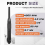 Compact Air Needle Scaler with 40 Pieces 7' Descaling Needles Powered Remove Slag Rust Paint and Dirt Quickly 4