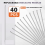 Compact Air Needle Scaler with 40 Pieces 7' Descaling Needles Powered Remove Slag Rust Paint and Dirt Quickly 5