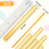 35 Stück goldene Acryl-Eisstiele, wiederverwendbare Stäbchen für Cakesicle Bulk Glitter 7