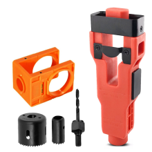 Deurgrendel insteekgereedschap, deurinstallatieset voor 1-3/4 inch of 1-3/8 inch dik hout met slotgatzaag D