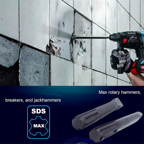 Ensemble SDS Max 24 pouces, burin plat 1 pouce, outil de retrait de carrelage pour perceuse à percussion SDS-Max 2