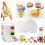 Magic Puffy Paint,3D Drawing Canvas ,Puffy Popcorn Texture Painting Kit,DIY Bubble Pens 3