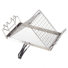 RVS Broodrooster Opvouwbare Broodverwarmers Camping Avontuur Lade Aangepaste Grill