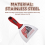 3Pcs Stainless Steel Putty Knife Wall Plastering Hand Tool Plastic Handle Blade with Soft Grip 7