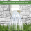 2PCS Gutter Downspout Diverter, Extensions for Rainwater Dispersal, Rain Disperser White 5
