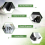 2PCS Gutter Downspout Diverter, Extensions for Rainwater Dispersal, Rain Disperser Black 4