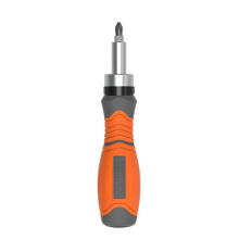 11-in-1 ratelschroevendraaier met verborgen kop, multihoekfunctie, multifunctioneel gereedschap, oranje