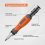 11 in 1 Ratchet Screwdriver Hidden Head Multi Angle Corner Capable Multifunctional Tool Orange 5