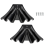 2PCS Gutter Downspout Diverter, Extensions for Rainwater Dispersal, Rain Disperser Black 2
