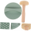 1 set printmat, houten roller, plastic schilderbenodigdheden, graveerbord 9