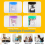 18 Pack Binder Pocket Organizer Folders, Pockets for 2/3/4 Ring Document, 11 Holes Expandable Folders 8