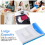 18 Pack Binder Pocket Organizer Folders, Pockets for 2/3/4 Ring Document, 11 Holes Expandable Folders 4