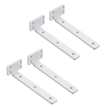 4 stuks zwevende plankbeugels 6 inch, industriële zware beugels L verborgen metaal