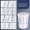 Farbbecher, HVLP-Mischbecher 27 Unzen (800 ml) Kit mit 45 und Deckelsystem, mit Haltering 6