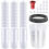 Farbbecher, HVLP-Mischbecher 27 Unzen (800 ml) Kit mit 45 und Deckelsystem, mit Haltering 1