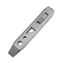 Multifunctionele titaniumlegering unibody koevoet draagbare zakgereedschap verborgen flesopener buiten gebroken raam