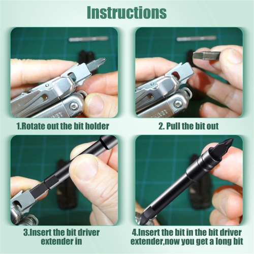 Bit Driver Extender-aanbouwaccessoire voor multitools, 1/4 inch zeskantbitsadapter, Surge, Wave Plus 2