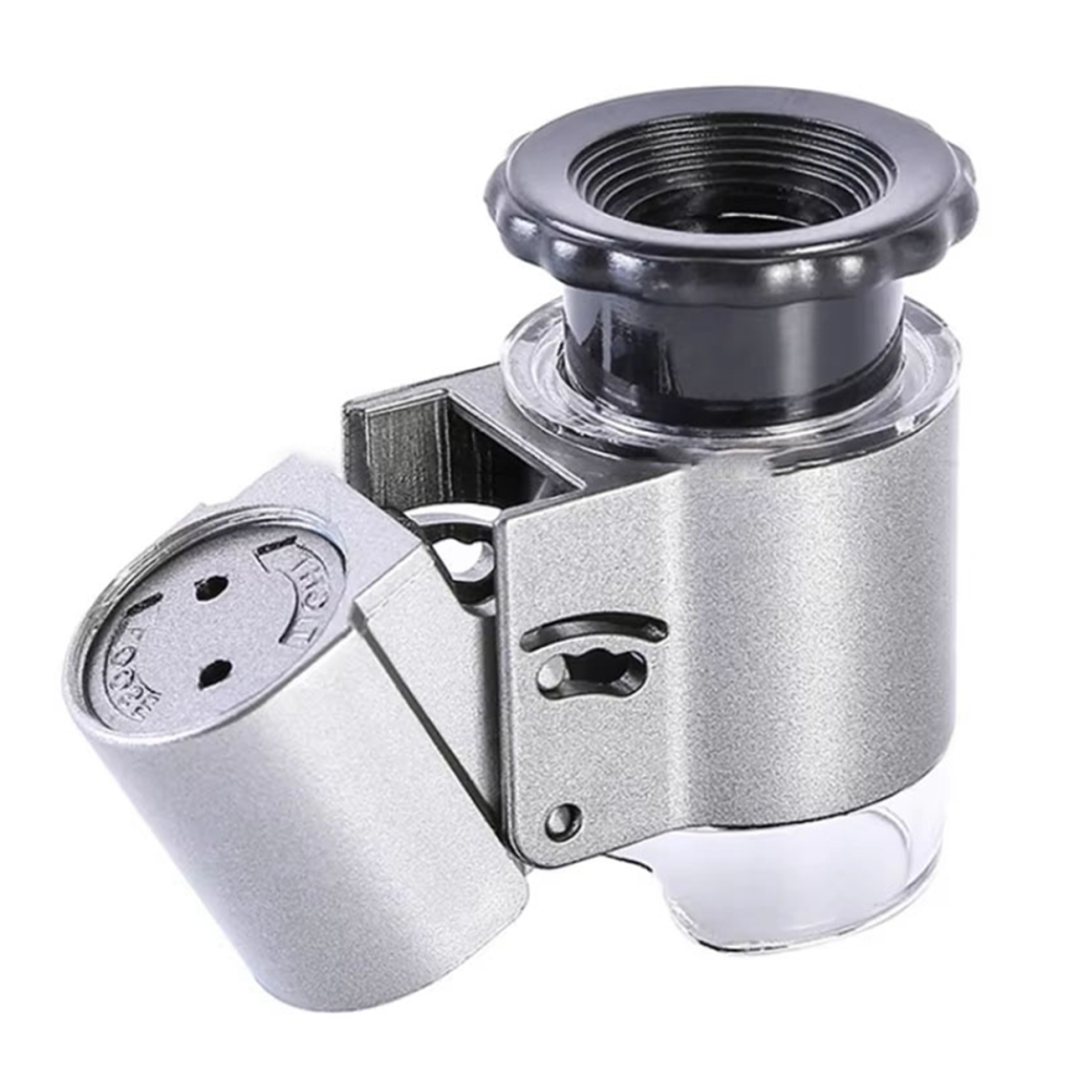 Nuova Lente D'ingrandimento Portatile 50X Per Gioielli Con Luce Uv Led Mini Microscopio Per L'identificazione Di Dipinti Lente D'ingrandimento