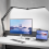 Double Head LED Desk Lamp with Clamp Swing Arm Eye-Caring Dimmable Light,Table EU Plug 6