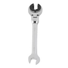 Clé à cliquet pour conduite de frein, 12 mm, 72 dents, angle réglable, pour tuyau d'huile en acier, outil à cliquet ouvert