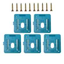 Supporto portabatterie da 5 pezzi adatto per base di montaggio a parete per batterie agli ioni di litio da 18 V