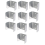 Fence Panel Clips Trellis U Clip Bracket for Timber Posts, Secure or RefixPanel Galvanised Fencing 35mm 1