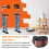 4PCS Drywall Stilts Leg Band Straps, Stilt Replacement Part Straps,Adjustable Fixation Strap Kit 3