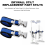 Lot de 4 sangles réglables pour échasses, fixation confortable pour pieds, pièce de rechange 3