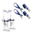 Lot de 4 sangles réglables pour échasses, fixation confortable pour pieds, pièce de rechange 6