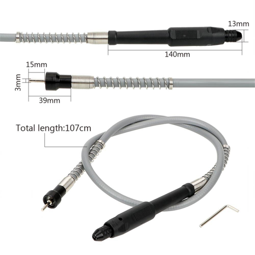 with 0.3-3.2mm Drill Chuck Handle Grinder Flexible Shaft for 3000 Accessories Soft 2