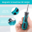 4 PCS Bit-Treibergriff, 1/4 Griff Magnetische Schraubendreher-Bithaltergriffe 6