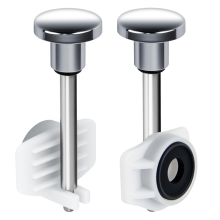 2-Pack Universal Tub Spout Diverter Repair Kit, Leak-Proof Bathtub Faucets Replacement Parts Silver