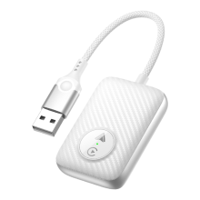 2 in 1 Wireless Carplay Adapter Smart Dongle für Auto Android Auto Verdrahtet zu Weiß