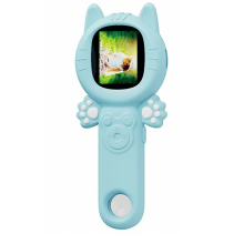 2-in-1-Mini-Digitalmikroskop, 500-fache Hand-MP-Kamera mit 8 LEDs für Kinder, Pflanzen, Insekten, Blau