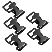 5pcs Webbing Clamp Iron Buckles Quick Release Medical Clip Latch Clamps for Duty Belt Suspenders