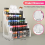 Organizer per vernice acrilica a 5 livelli - Scaffale trasparente per vernici e materiali artistici, design elevato e versatile 3