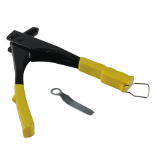Rivettatrice per impieghi gravosi con 4 ugelli per rivetti e 1 chiave, utensili manuali, utensile per dadi, giallo