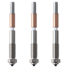 Für Qidi Plus4 Bimetalldüse, schnelle Entfernung, Keramikisolierung, Integration, 0,4 mm Düsen, hohe Temperaturbeständigkeit, 3 Stück