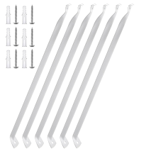 6 Pcs Wire Shelf Brackets, Support Brackets for 12-Inch Deep Shelving, Closet Shelving Accessories