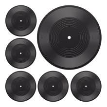 Lot de 6 disques vinyles vierges de 12 pouces, décoration vintage, pour une esthétique murale