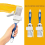 2pcs Comfortable Handle Edging Color Separation Brush with Detachable Baffle Hanging Paint 3
