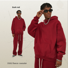 （M）Vintage Plus Size 350 Gsm One Piece Hoodie Autumn Streetwear