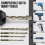 High-Performance Titanium-Coated Drill and Tap Set, High-Strength 4-Flute Serrated Eccentric Bit Kit 3
