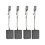 Lot de 4 balais de charbon pour meuleuse d'angle 316055220 15-150 5