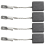 Lot de 4 balais de charbon pour meuleuse d'angle 316055220 15-150 3