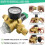 Wasserdruckregler 1/2 Zoll, mit Manometer und Siebfilter 5